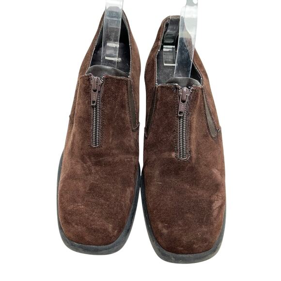 Blondo Chocolate Dark Brown Genuine Leather Suede Loafers Comfort Shoes 10 - Picture 5 of 16